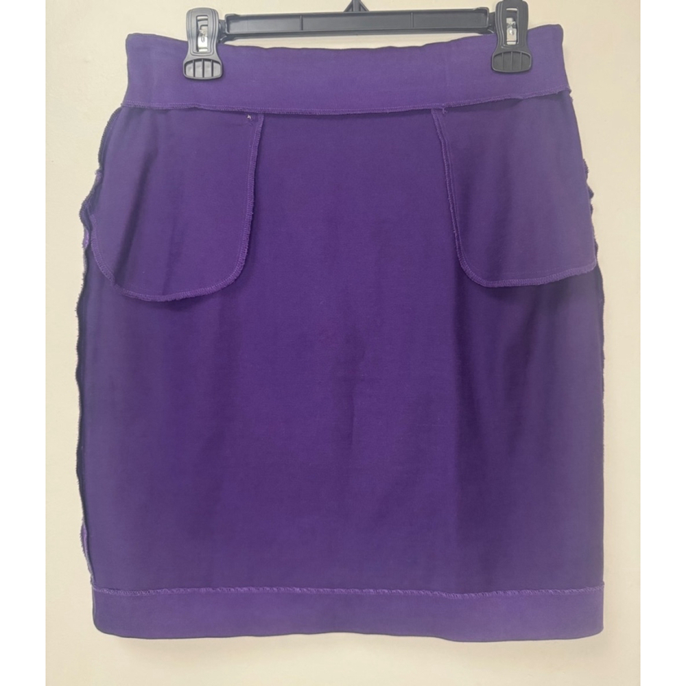 Women's Christian Dior Purple Pencil Cotton Skirt Size 6 - Picture 9 of 9